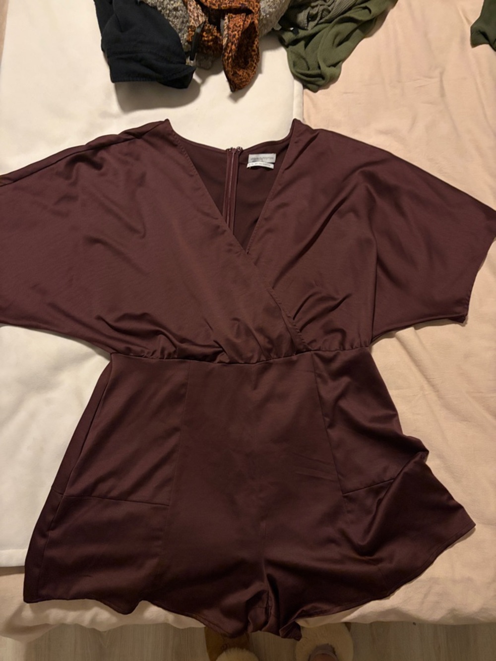 Urban Outfitters Plum V-Neck Romper
